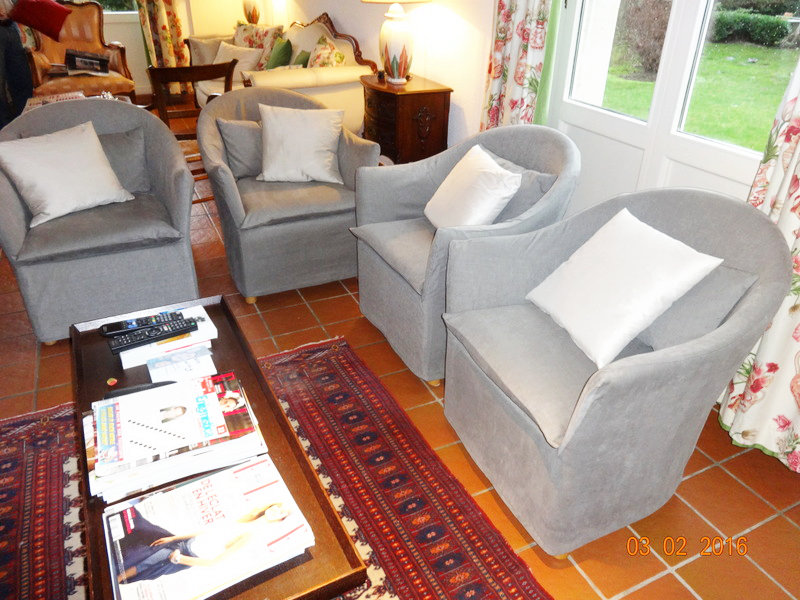 Confection de housses pour fauteuils Confection de housses pour fauteuils